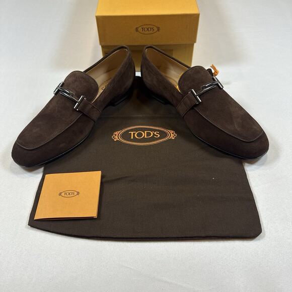 Tod’s MOCASSINO DOPPIA T FONDO CUOIO Loafers Size 7UK/8.5US New In Box MSRP $925 main image 6